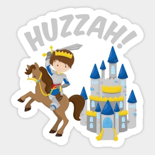 Huzzah Renaissance Fair Knight Sticker